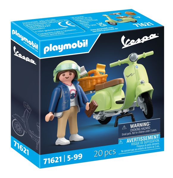 Playmobil 1969 Vespa 150 Sprint Veloce Light Green Set - 20 Pieces