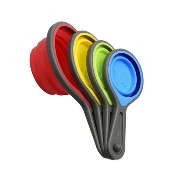 Collapsible Silicone Measuring Cups Set 4Pcs