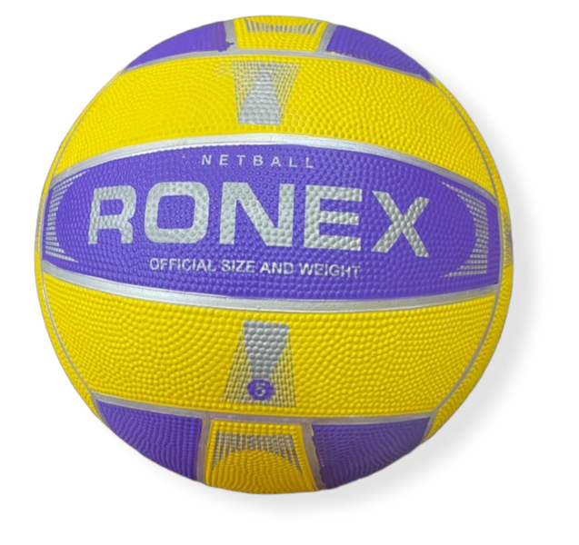 Ronex Netball Size 5 Purple/Yellow