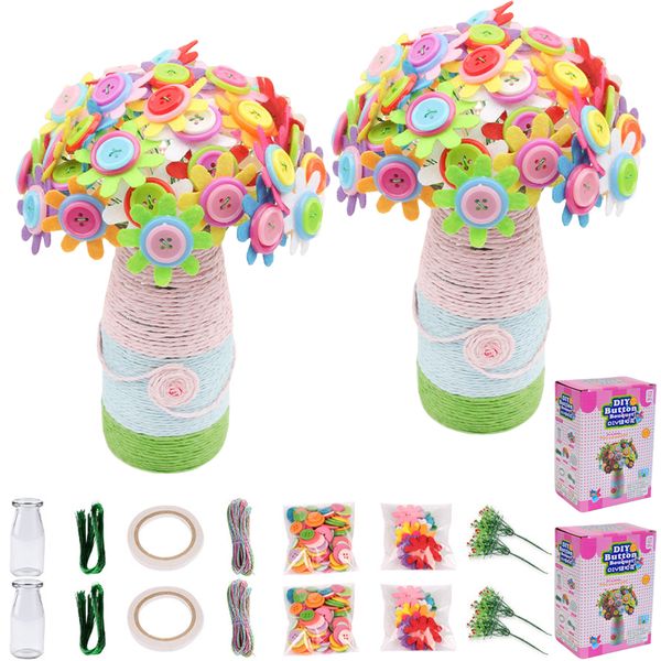 DIY Craft Flower Kit Creative Handmade Art Set For Kids - Educational Gift