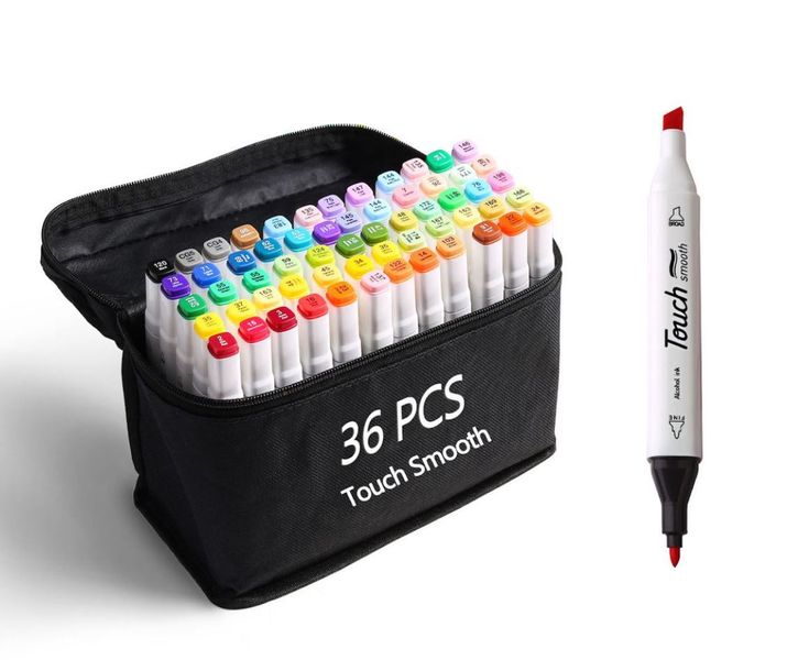 36pcs Duo Tip Art Colouring Pen Marker Set