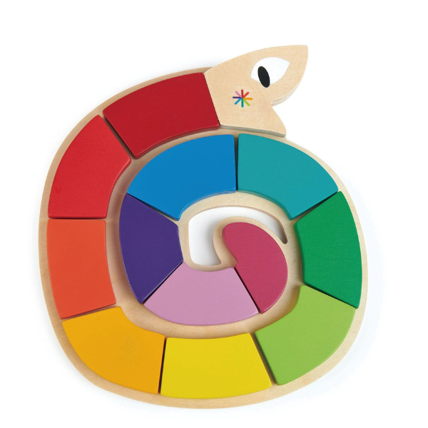 Tender Leaf Wooden Colour Me Happy Puzzle