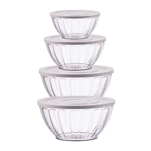 Mixing Bowl With Colorful Lid 5L