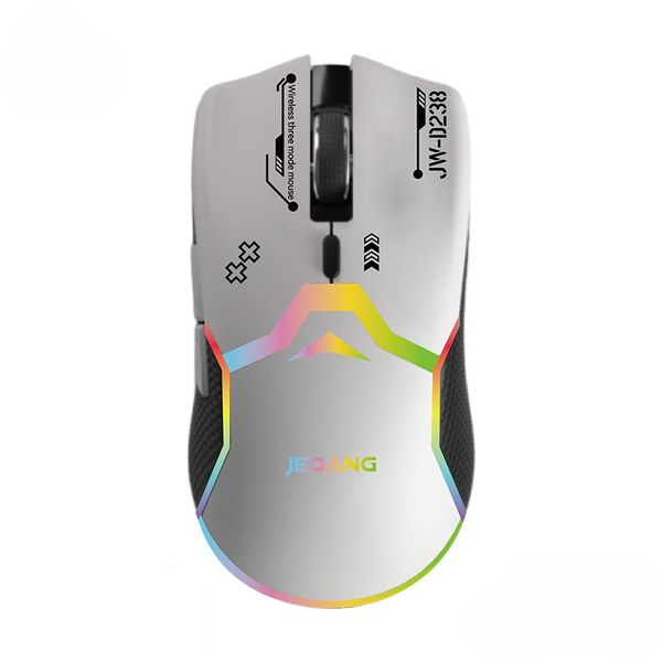 JEQANG JW-D238 Luminous 6D Three-Mode Wireless RGB Gaming Mouse