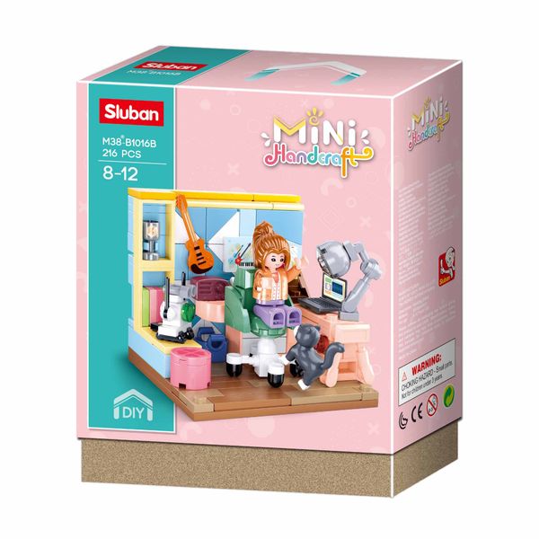 Sluban Building Set: Mini Handcraft Study Room - 216 Pieces