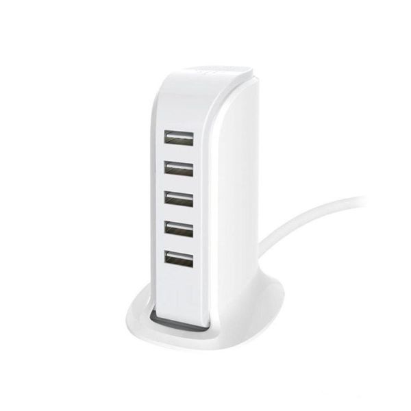 5 Port USB Adapter 20W 4A Travel Wall Rapid Charger Station Hub