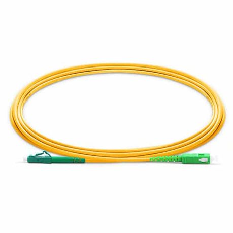 Fiber Patch Cable - LC to SC APC Single Mode Simplex - 1m