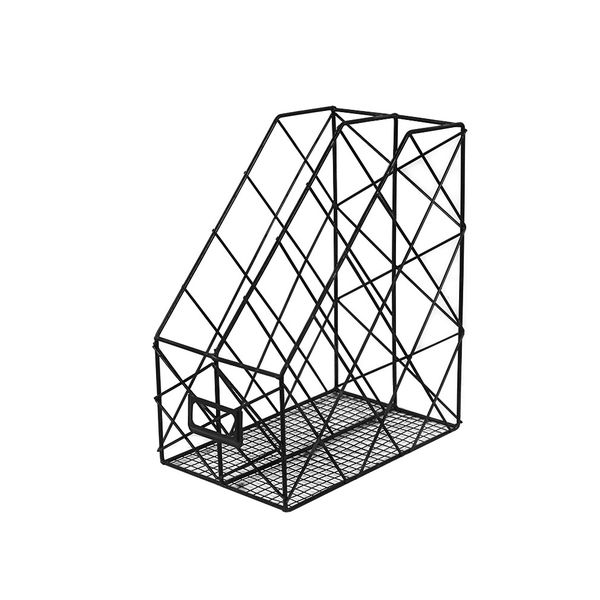 2 Sectional File Holder - Black