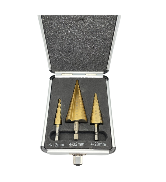 Step Drill bit Set of 3 - Metric