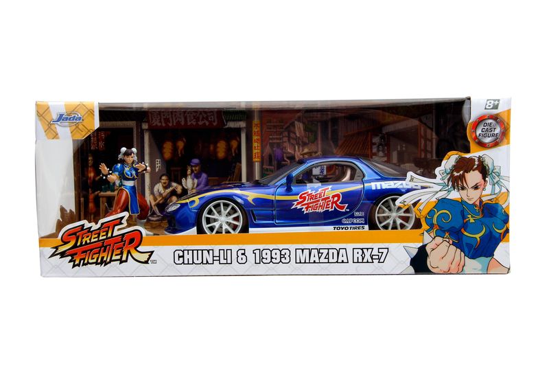 Jada Streetfighter 1993 Mazda RX7 1:24 with figure