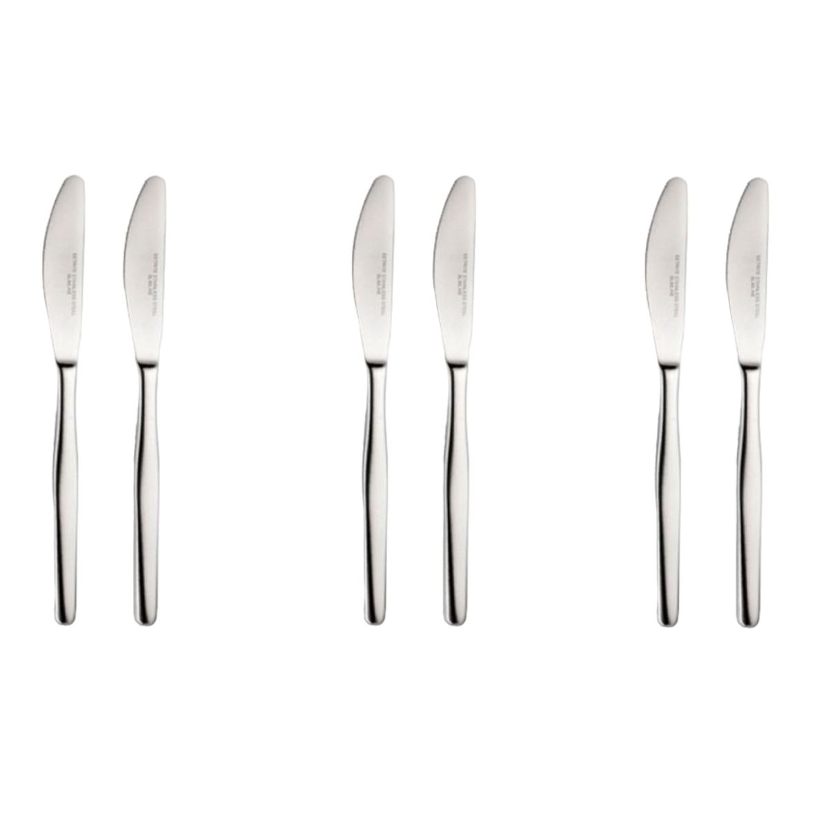 6 Piece Table Knife Slimline - Silver | Shop Today. Get it Tomorrow! | takealot.com