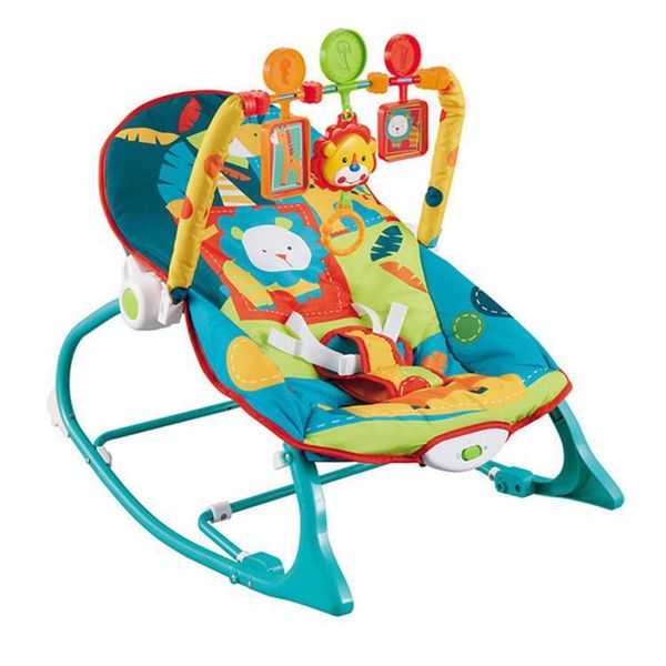 Multi-function Baby Cradle Swing Reborn Eletric Rocking Chair - Cyan