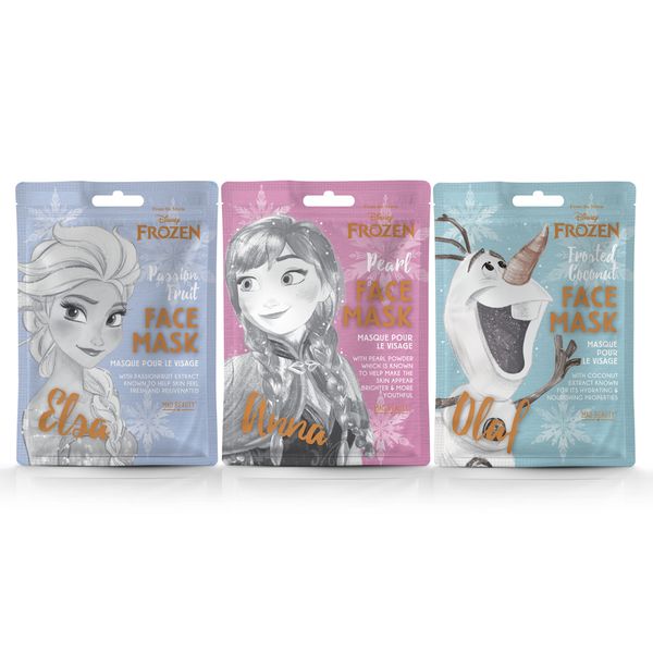 Disney Frozen Sheet Face Mask Collection - 3-Pack Gift Set!
