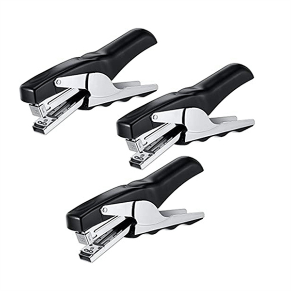3 Pieces Heavy Duty Plier Stapler Office Stapler Black
