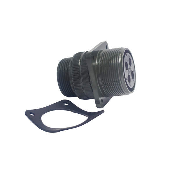 XY3100A-22-22S: MIL-DTL-5015 Square Flange Female Circular Connector
