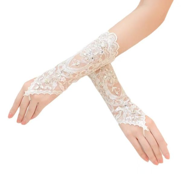 Wholesale Lace Bride Wedding Gloves Highend Hand Sewn