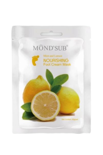 Mond'Sub - Mint And Lemon Nourishing Foot Cream Mask Box of 5 Masks