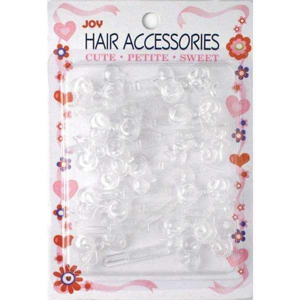 Joy - Ann16426 Hair Barrettes 12ct Clear Ribbon II- 6 Pack