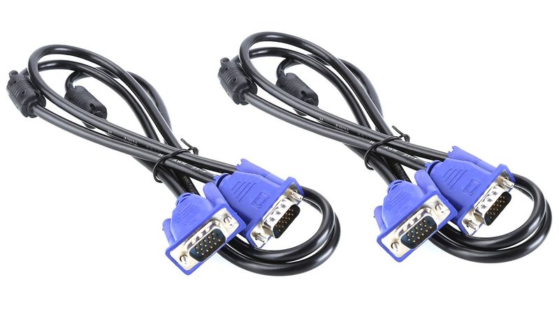 VGA Cable - 1.5m Bundle - 2 Pack