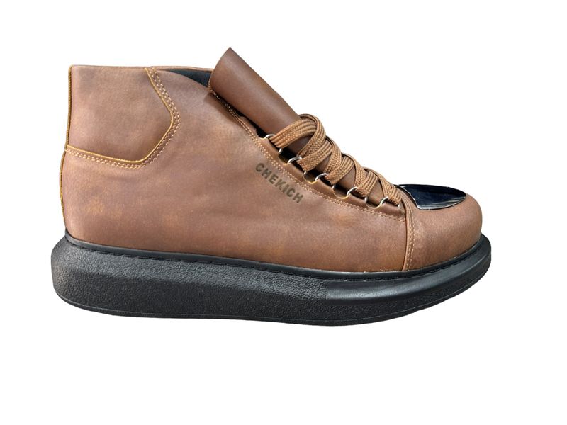 Chekich - Sartoria Milano Men's Roma Mirror Hi-Top Sneakers