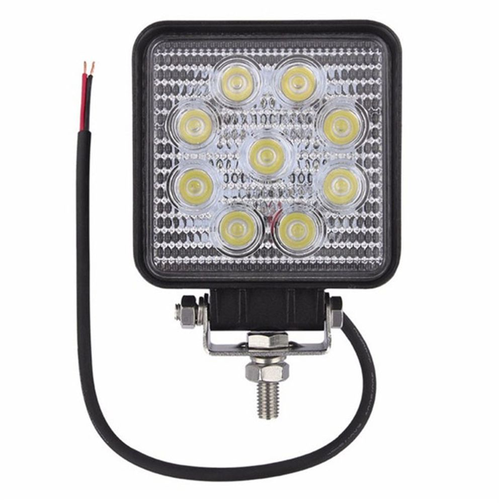 27W 8.5CM Square LED SUV Bakkie 4x4 Boat Motorcycle Headlight Spotlight