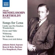 Albrecht Mendelssohn Bartholdy: Songs for Lena (CD / Album)