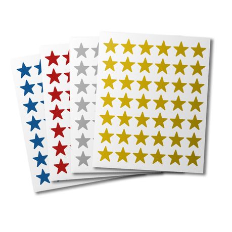 Redfern Stars - 672 Stickers Assorted Colors Image
