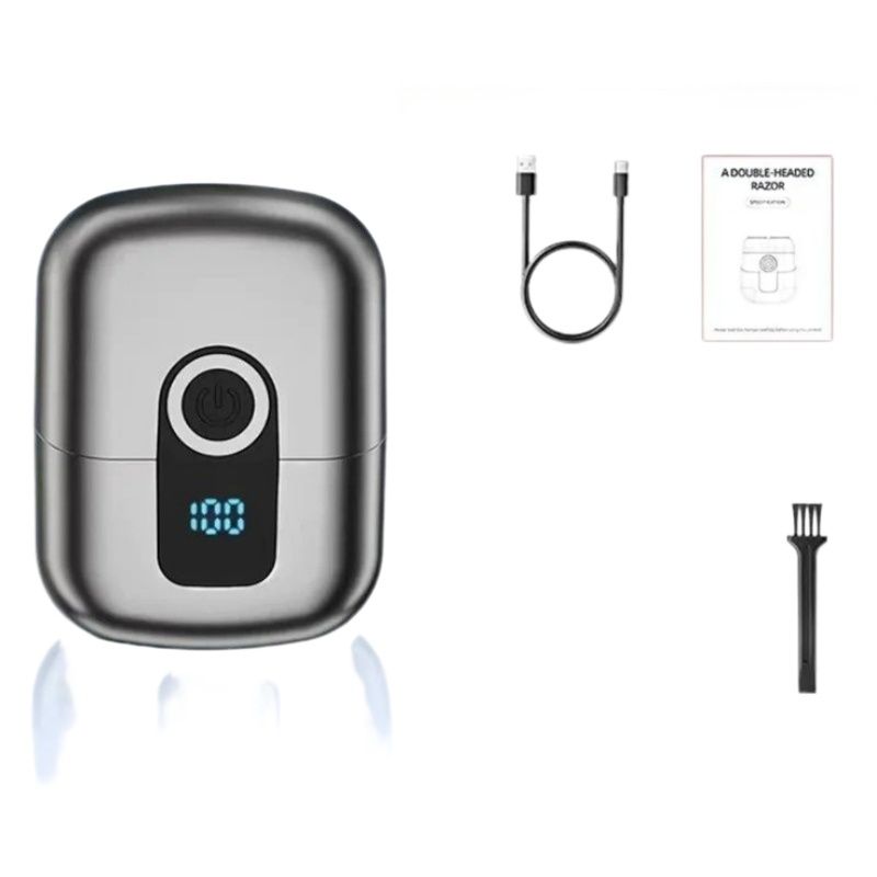 Men's Electric Double Head Shaver Portable Rechargeable Razor