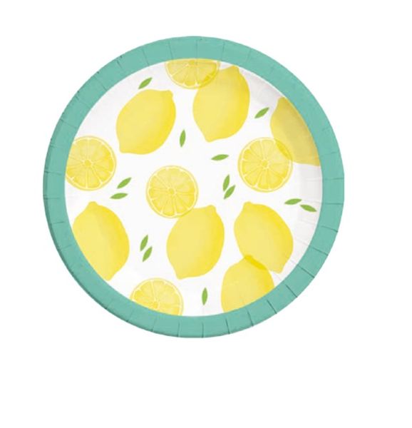 Lemon Fresh Paper Plates Large 23Cm