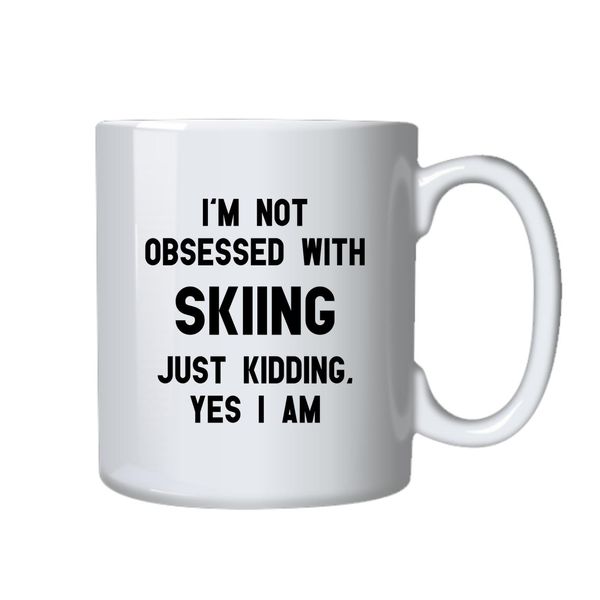 Skiing Coffee Mug - Best Skier Funny Novelty Gift Idea