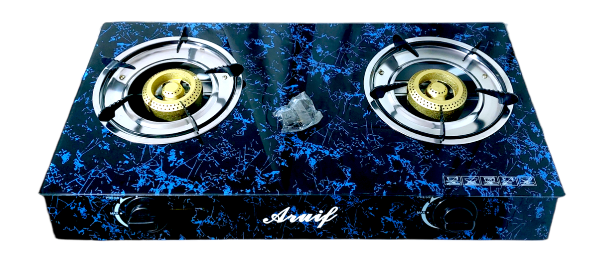 ARUIF TwoBurner AutoIgnition Tempered Glass Panel Gas Stove Shop