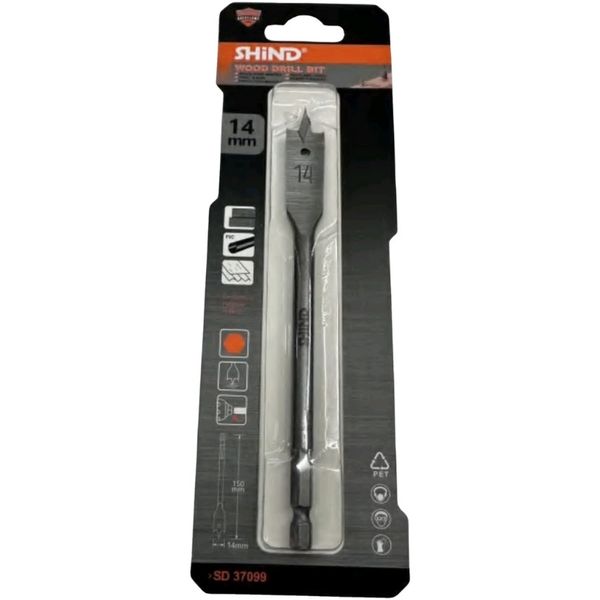 Quality Shind 14mm Diameter Steel 150mm Length Wood Drill Bit
