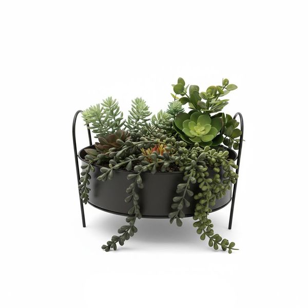 Succulent Harmony Planter - Indoor/Outdoor Faux Plant Decor