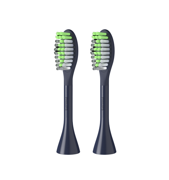 Philips One Replacement Brush Heads Standard - Midnight Blue - Pack of 2