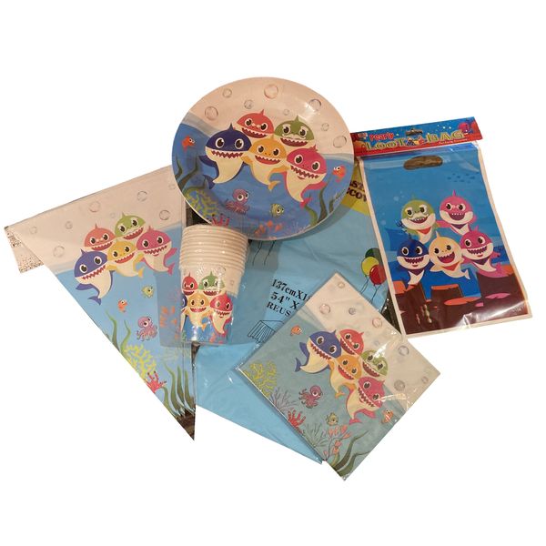 Baby Shark Party Pack for 10 with Table Decorations