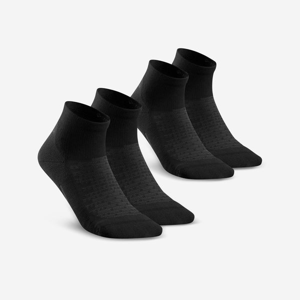 Quechua Socks Hike 100 Mid 2-Pack - Black
