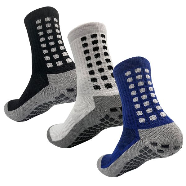 Anti Slip Non -Slip Soccer Sport Cushion Socks 3 Pairs