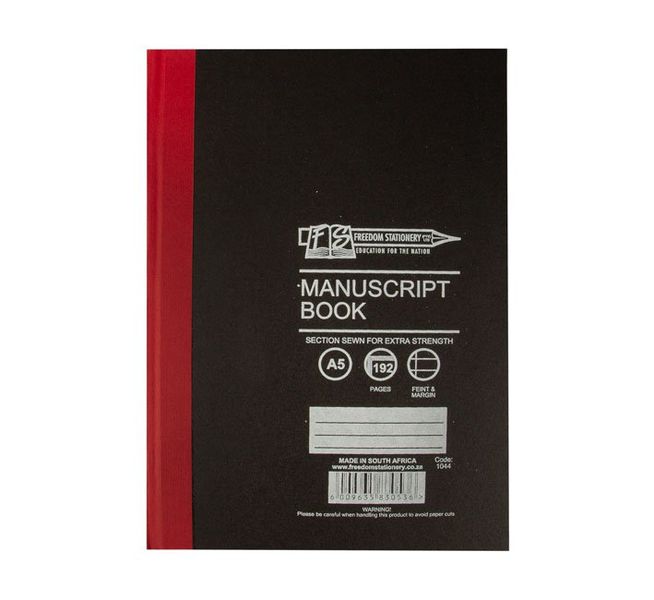 FS - Exercise Book - Hard Cover - Manuscript - Feint &amp; Margin - A5