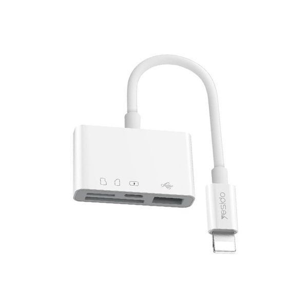 Lightning to USB + TF MicroSD + Lightning OTG Adapter | AW