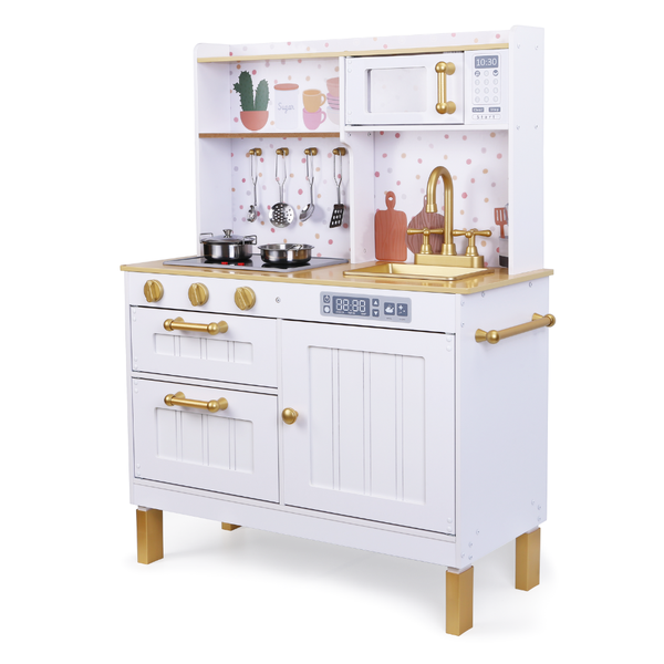 Greenbean - Pretend &amp; Play - Wooden Play Kitchen with Accessories