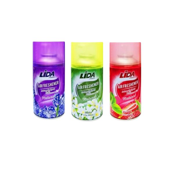 LiDA Automatic AirFreshenerRefill 300ml 3Pack: Jasmine Lavender Strawberry