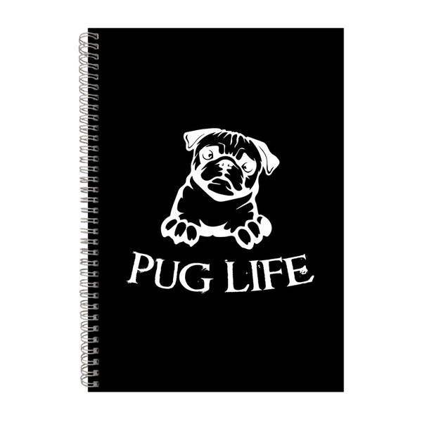 Pug Life Notebook Pet Gift Idea A4 Notepad 126