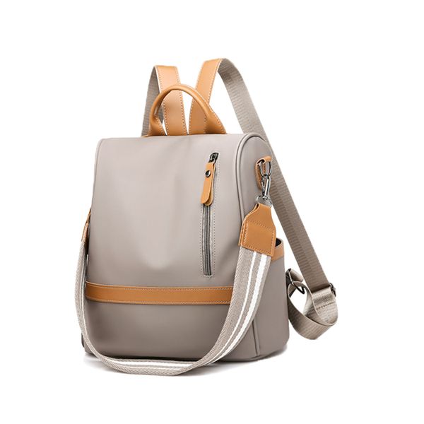 Anti-Theft Water Resistant Nylon Womens Backpack - Removable Shoulder Strap