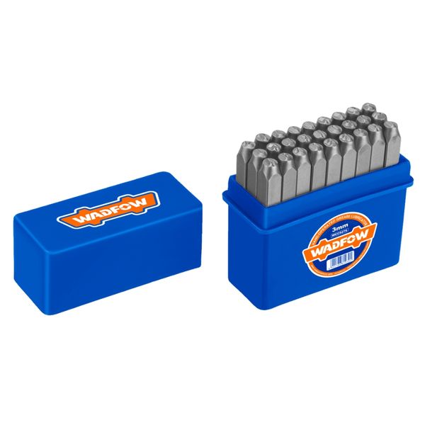 Wadfow - Carbon Steel Punch Letter Set A-Z (3×60mm) - 27 Pieces
