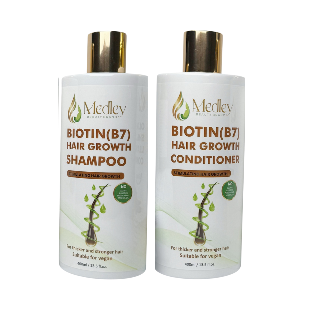 Medley Biotin B7 Hair Growth Shampoo & Conditioner Combo - 400ml