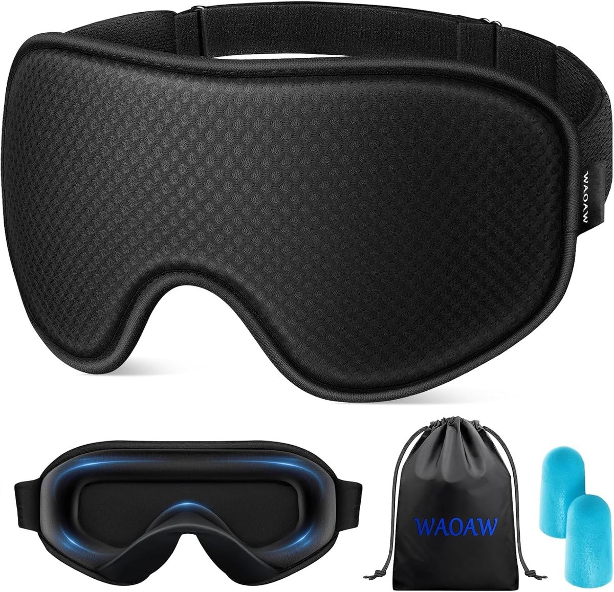 Blackout Eye Sleep Masks - 3D Breathable Soft Comfortable Eye Mask
