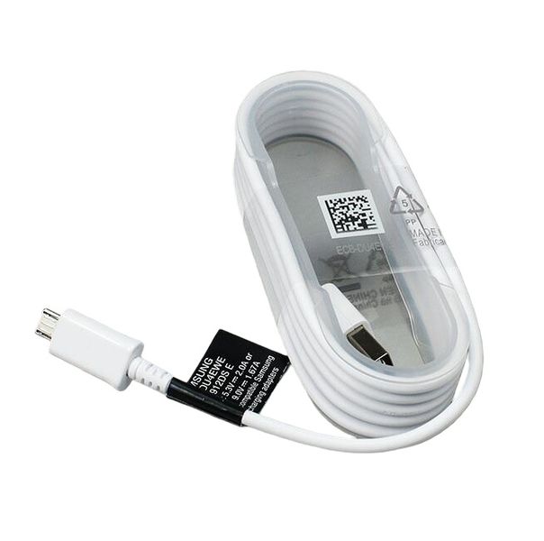 Micro USB Cable 1.5M Compatible with Samsung Note 4 S5 S6 S7 Edge White
