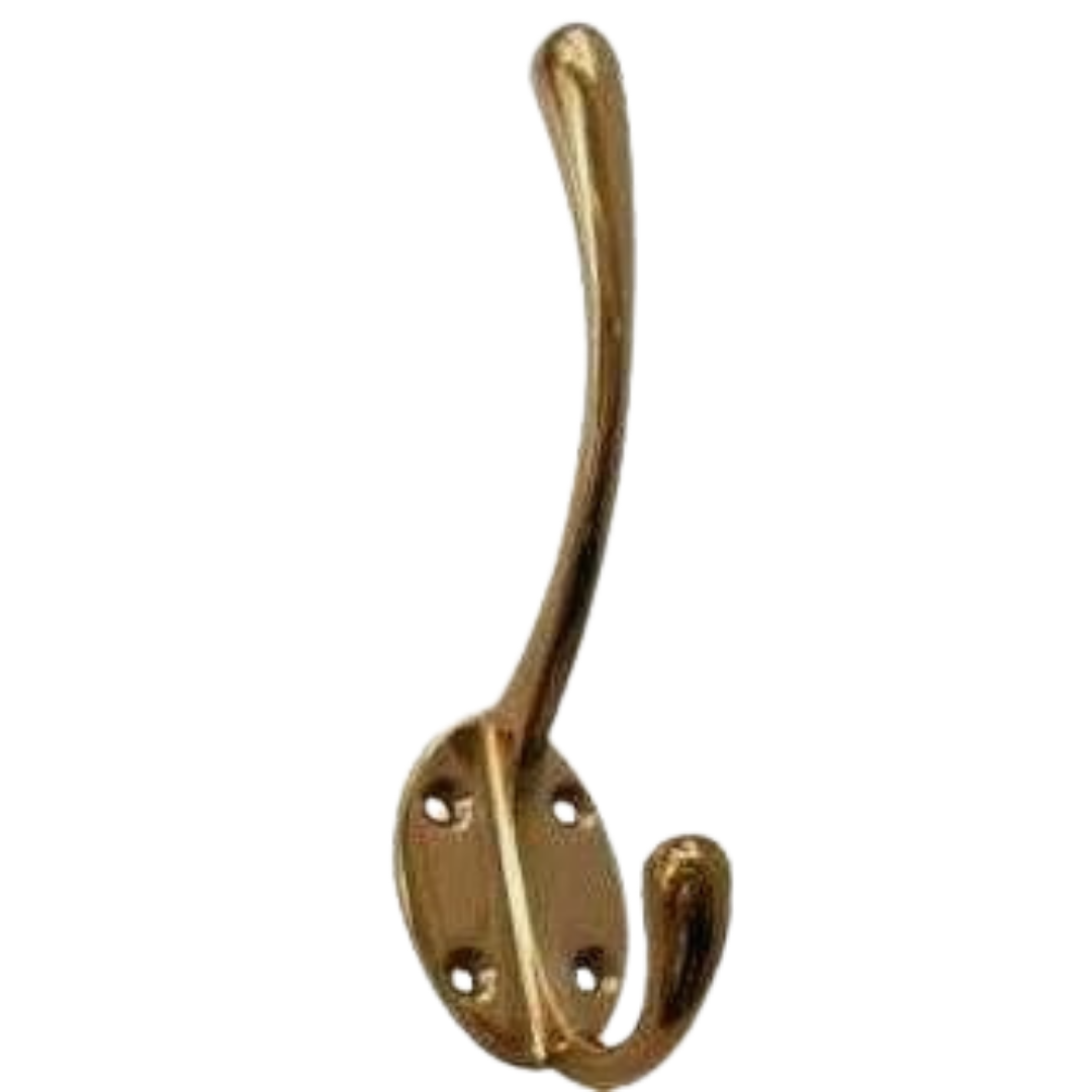 Decor Handles - Double Hat and Coat Hook - Solid Brass | Shop Today ...