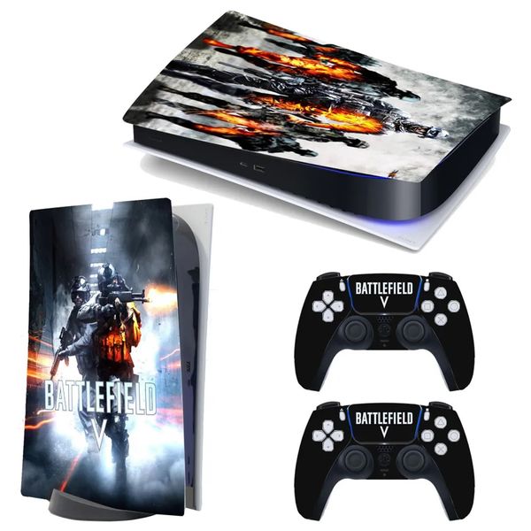 Digital Version PS5 Console &amp; Controllers Sticker/Cover/Skin: Battlefield V