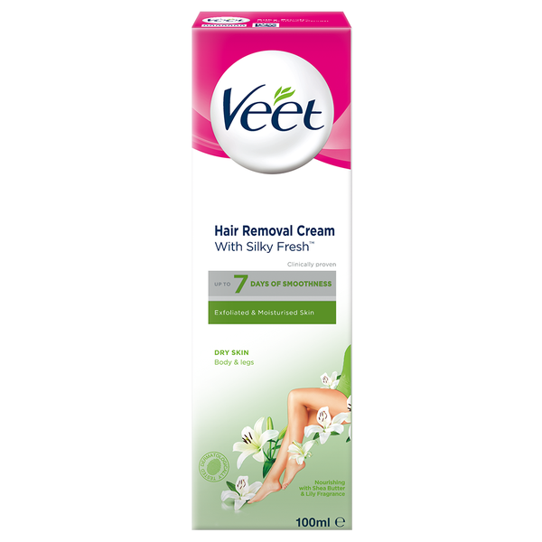 Veet 100ml, Hair Removal Lotion, Depilatory Cream, Dry Skin